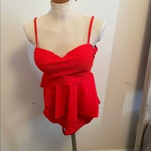 Red Strappy Swimsuit